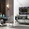 Jaguar Aynalı Metal Ayaklı Yemek Odası Takımı